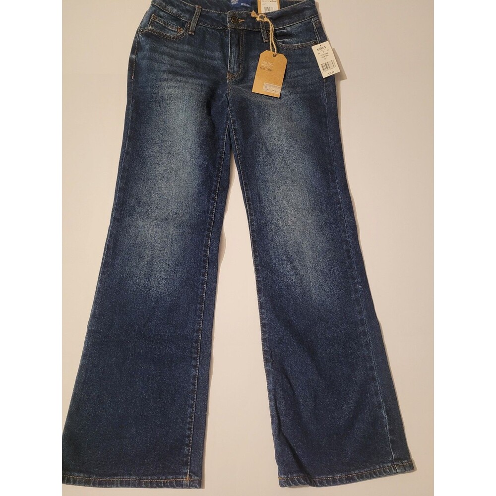NWT No 001 DNM Project Green Label Flare Jeans Size 3 Dark Wash Stretch #-104